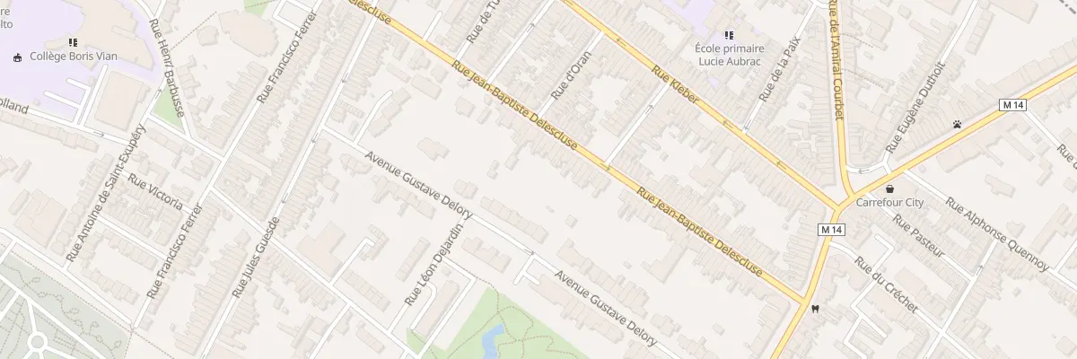 Plan du 65 Rue J B Delescluse à Croix