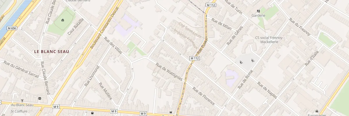 Plan du 13 Rue Solferino à Tourcoing