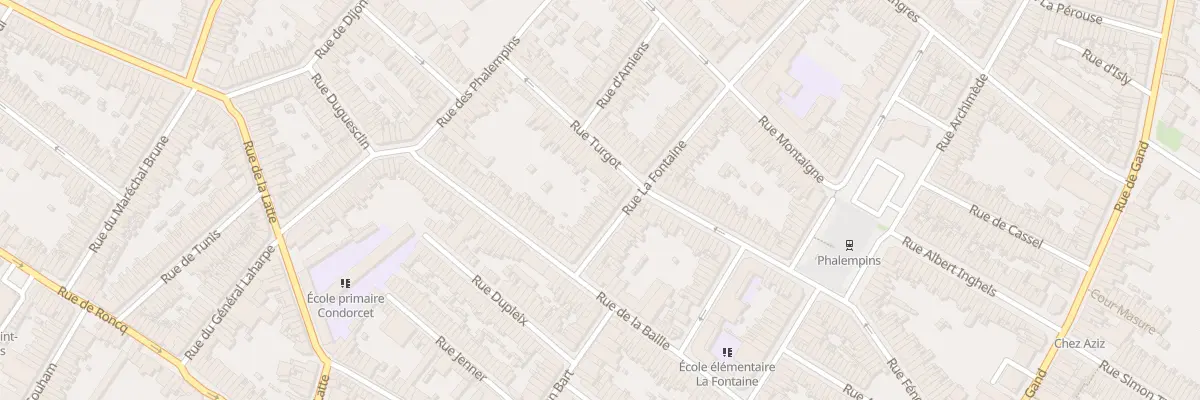 Plan du 19 Rue la Fontaine à Tourcoing