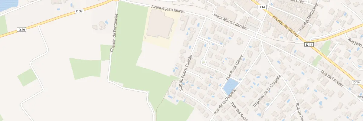Plan du 136 Rue du Puech Pailhès à Maraussan