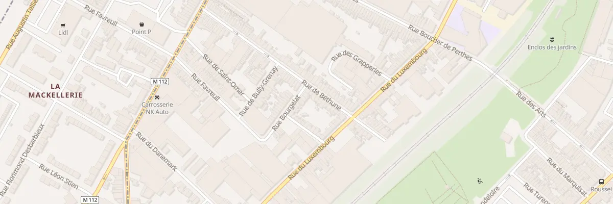 Plan du 5 Rue Bourgelat à Roubaix
