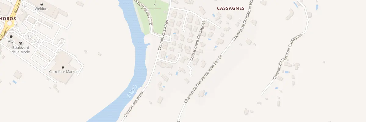 Plan du 31 Lot Cassagnes à Bédarieux