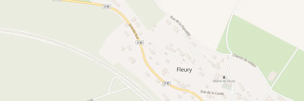 Plan du 9 Gr Grande Rue à Fleury