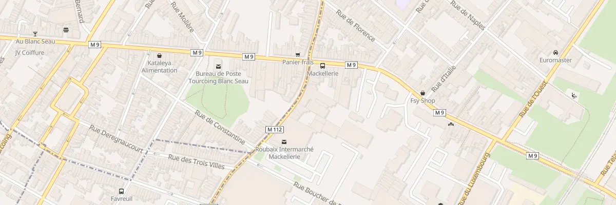 Plan du 13B Rue de la Mackellerie à Roubaix