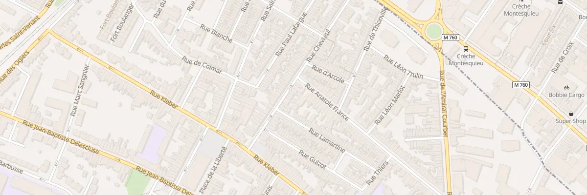 Plan du 16 Rue Chevreul à Croix