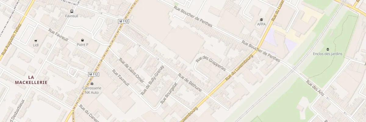 Plan du 54 Rue de Béthune à Roubaix