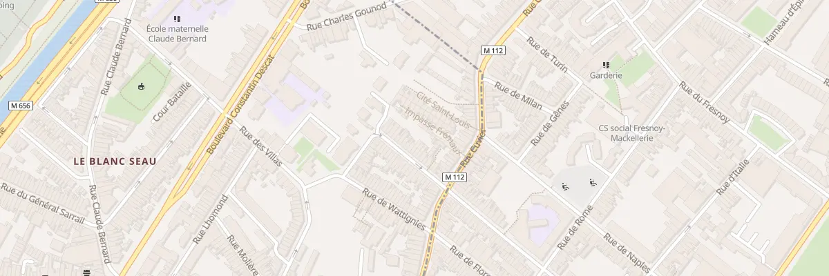 Plan du 20 Rue Solferino à Tourcoing