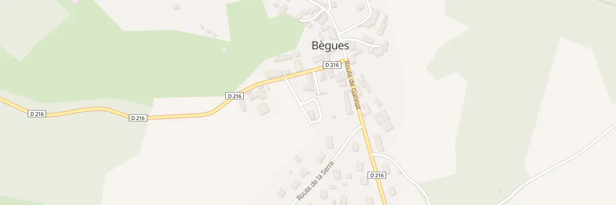 Plan du 9 Rte d’Ebreuil le Bourg à Bègues