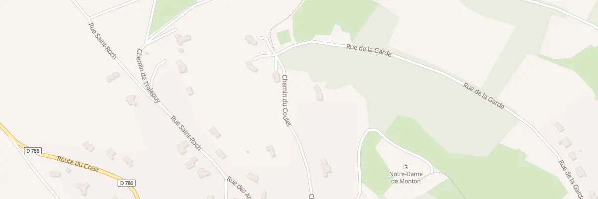 Plan du 5084 Che du Coulet à Veyre-Monton