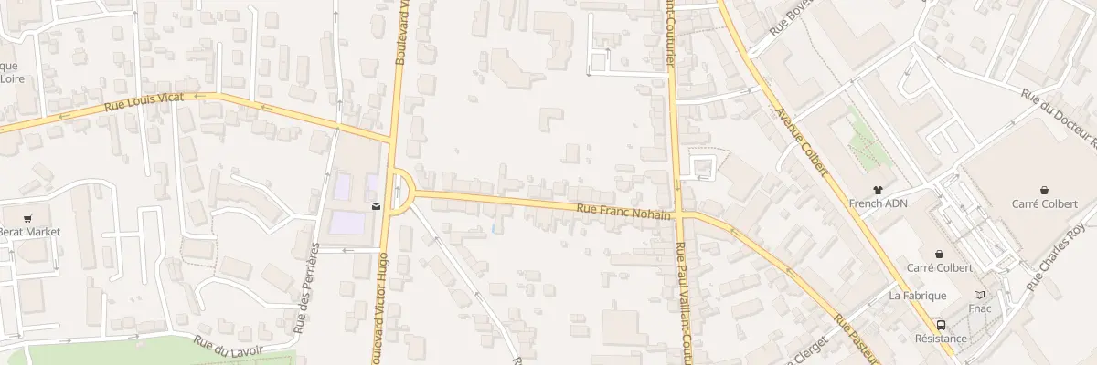 Plan du 12 Rue Franc Nohain à Nevers