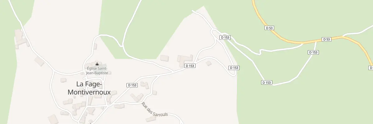Plan du 5033 La Fage à La Fage-Montivernoux