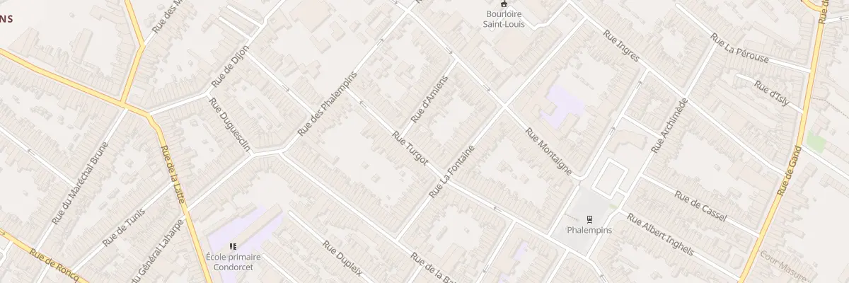 Plan du 64 Rue Turgot à Tourcoing