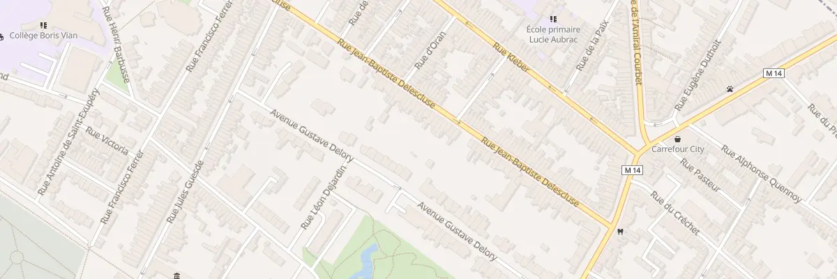Plan du 59 Rue J B Delescluse à Croix
