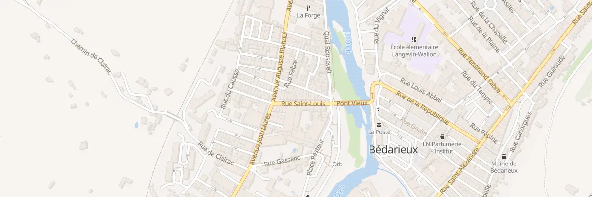 Plan du 17 Rue Saint Louis à Bédarieux