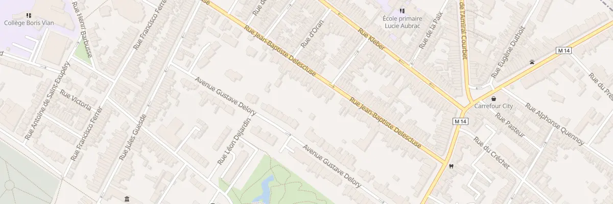 Plan du 57 Rue J B Delescluse à Croix