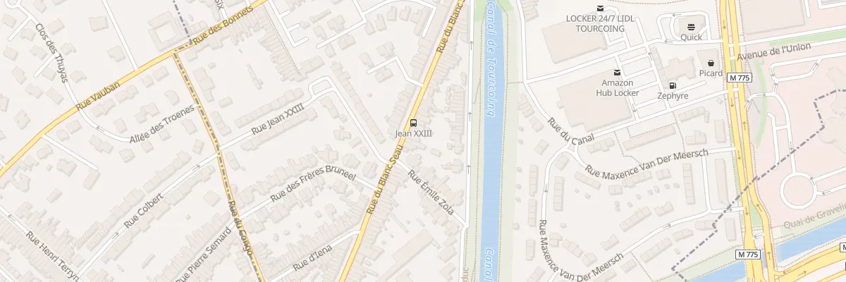 Plan du 191 Rue du Blanc Seau à Tourcoing
