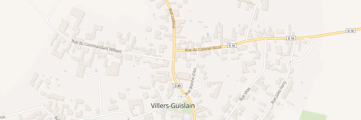 Plan du 2 Rue Ledoux à Villers-Guislain