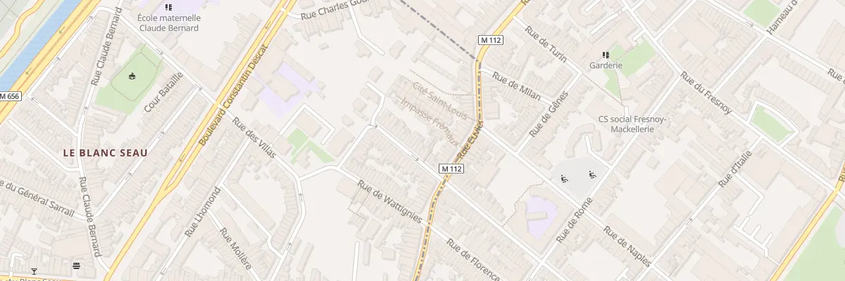 Plan du 12 Rue Solferino à Tourcoing