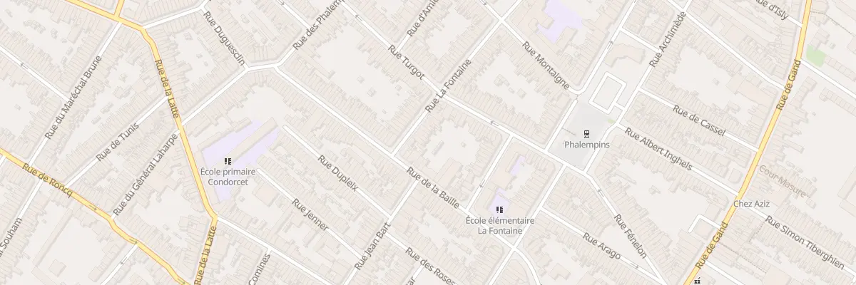 Plan du 12 Rue la Fontaine à Tourcoing