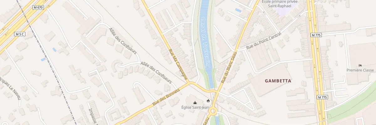 Plan du 225 Rue Ma Campagne à Tourcoing
