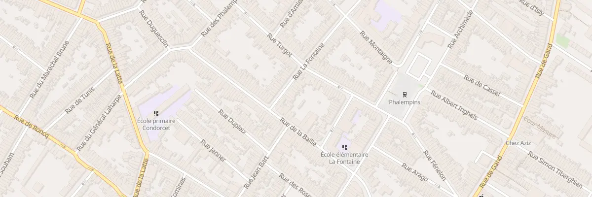 Plan du 14 Rue la Fontaine à Tourcoing