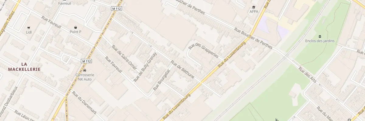 Plan du 44 Rue de Béthune à Roubaix