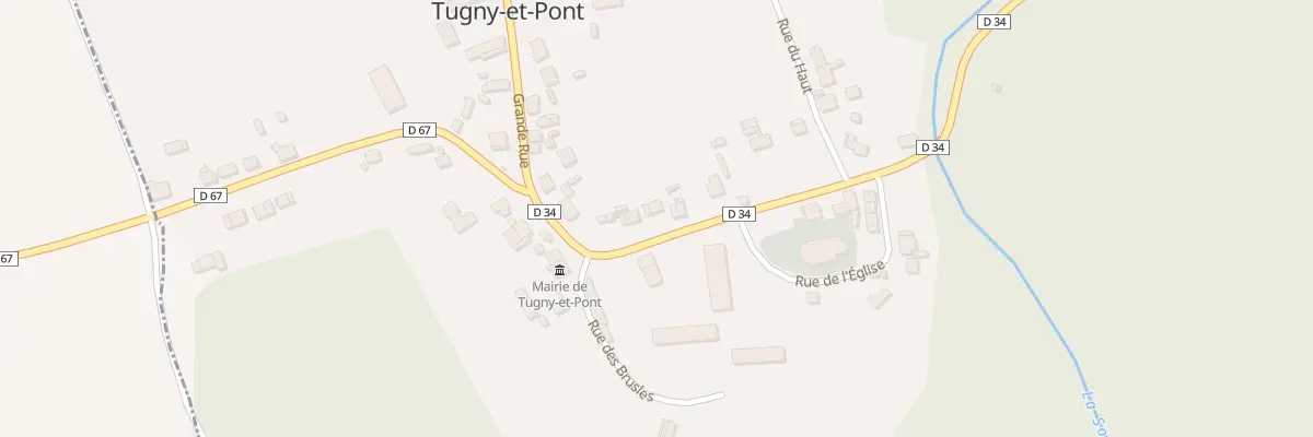 Plan du 14 Gr Gde Rue à Tugny-et-Pont