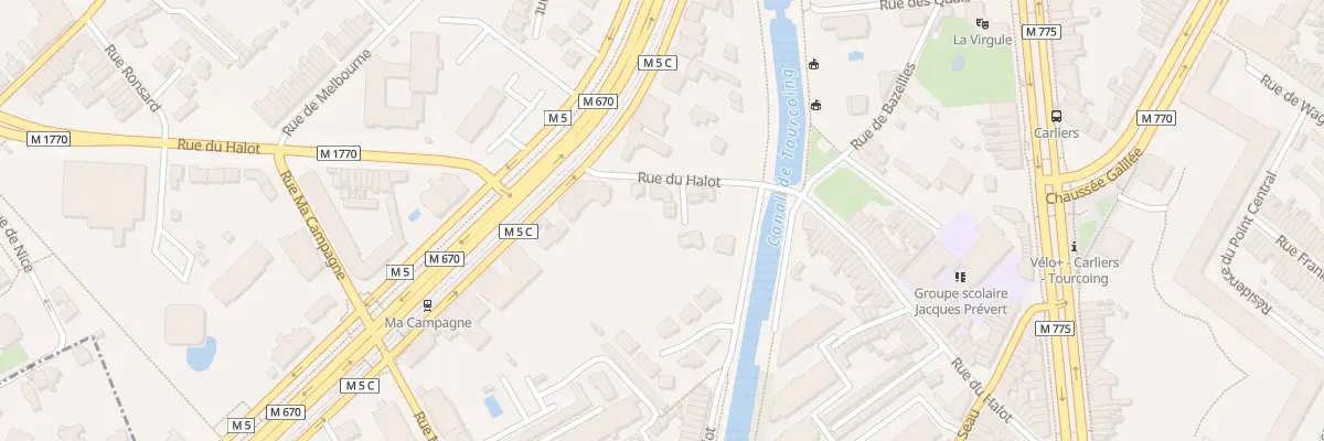 Plan du 97 Rue du Halot à Tourcoing
