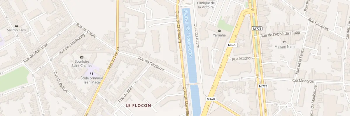 Plan du 25 Quai de Cherbourg à Tourcoing