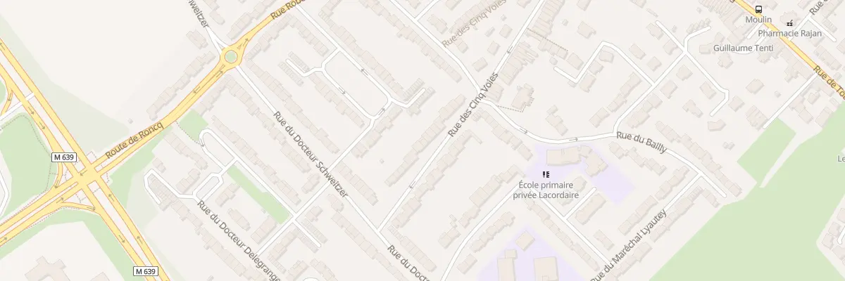 Plan du 60 Rue des Cinq Voies à Neuville-en-Ferrain
