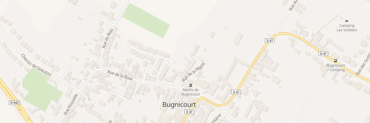 Plan du 5 Rue de la Mairie à Bugnicourt