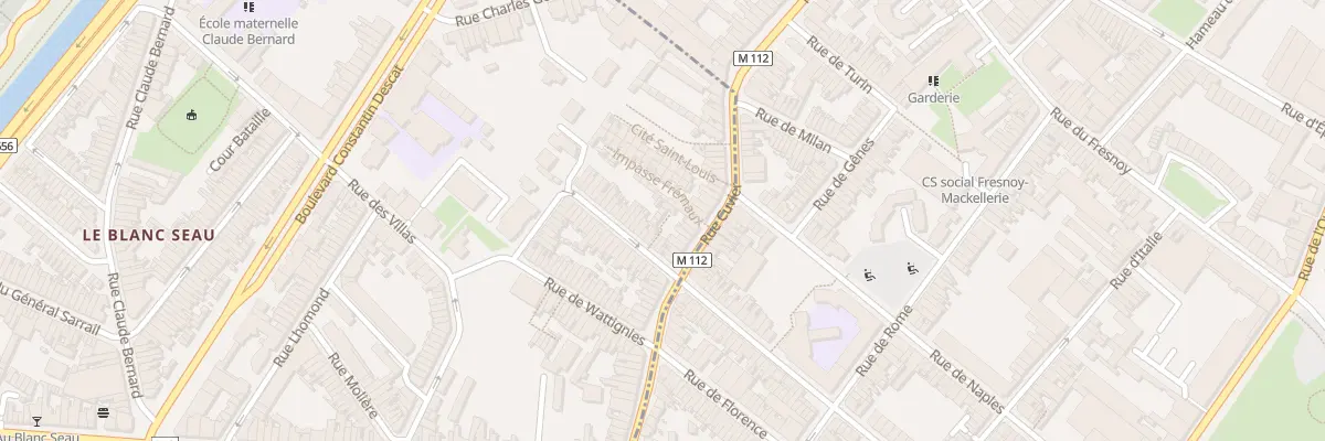 Plan du 2 Vc Delcroix 4b Rue Solferino à Tourcoing