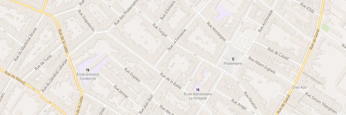 Plan du 20 Rue la Fontaine à Tourcoing