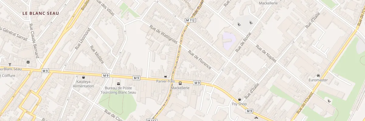 Plan du 14 Rue Cuvier à Roubaix
