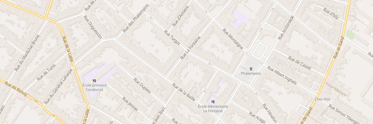 Plan du 24 Rue la Fontaine à Tourcoing