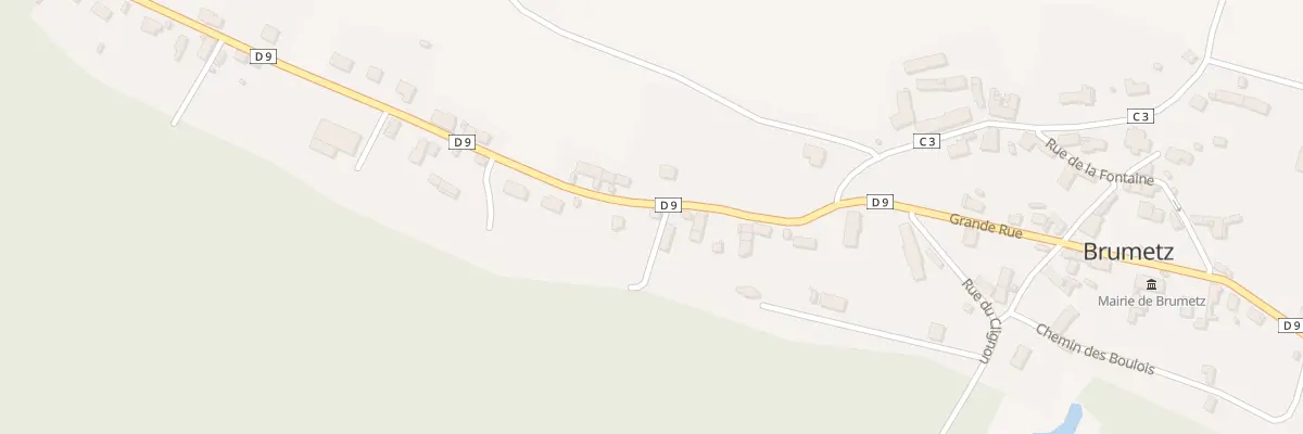 Plan du 33 Gr Grande Rue à Brumetz