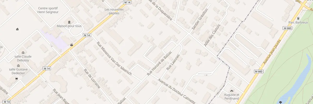 Plan du 19 Rue Honoré De Balzac à Croix