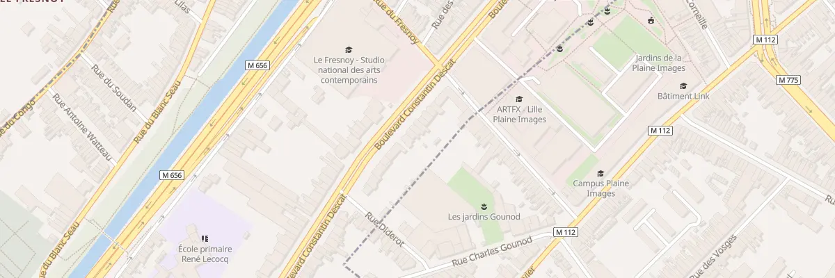 Plan du 159 Bd Constantin Descat à Tourcoing