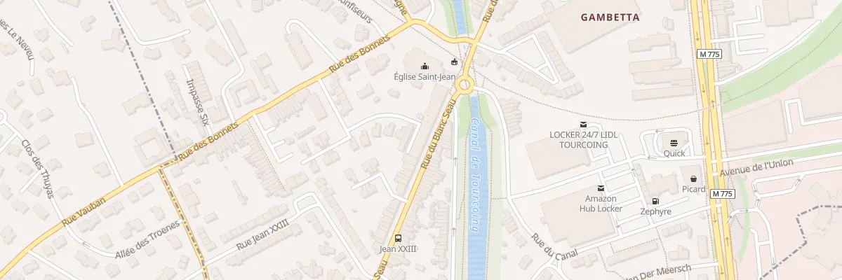 Plan du 132 Rue du Blanc Seau à Tourcoing