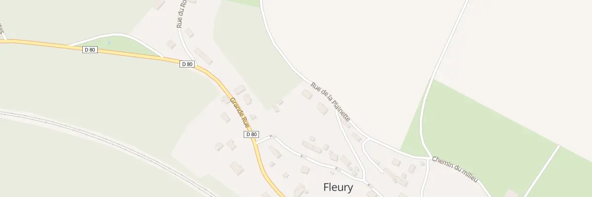 Plan du 9 Rue de la Plaine à Fleury