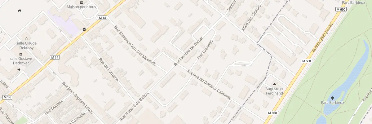 Plan du 24 Rue Honoré De Balzac à Croix