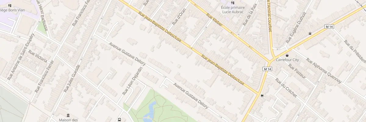 Plan du 49 Rue J B Delescluse à Croix