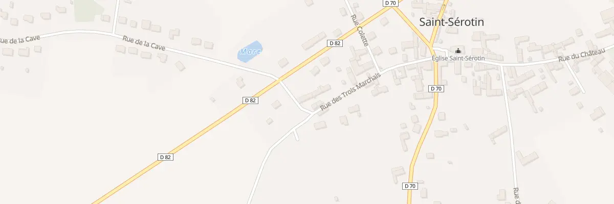 Plan du 12 Rue des Trois Marchais à Saint-Sérotin