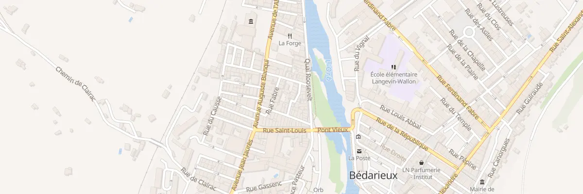 Plan du 5 Rue du Centre à Bédarieux