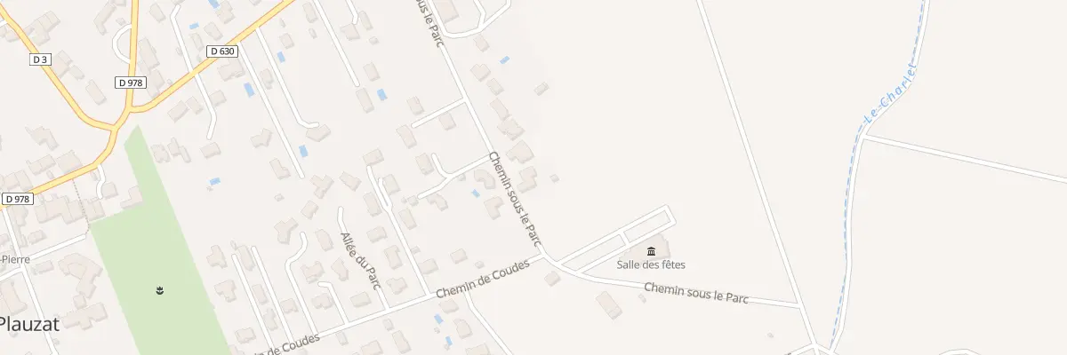 Plan du 15 Che sous le Parc à Plauzat