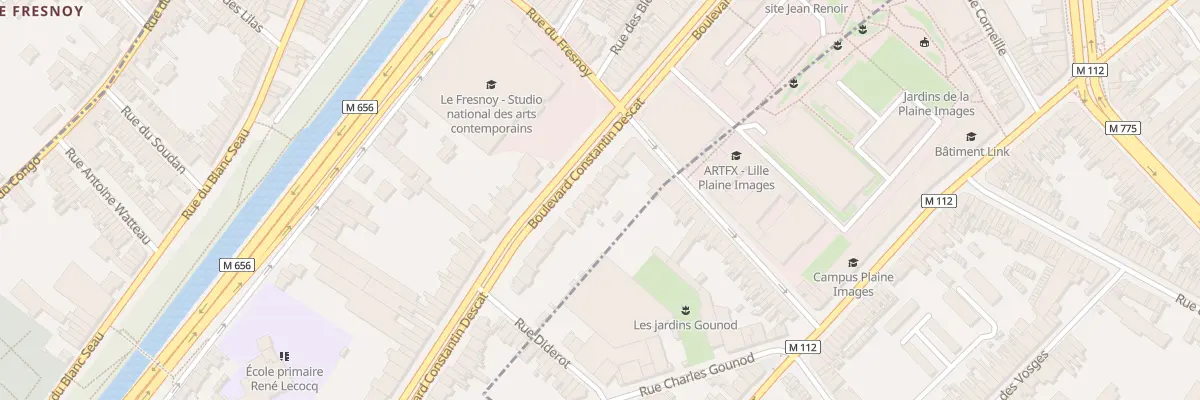 Plan du 155 Bd Constantin Descat à Tourcoing