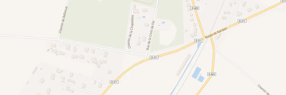 Plan du 14 Rue de la Croix de Fer à Pessat-Villeneuve