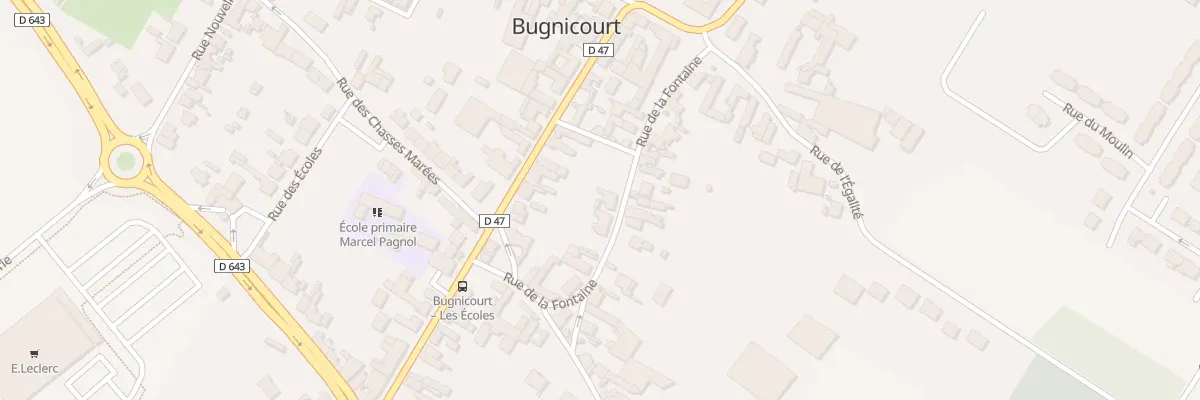 Plan du 6 Rue de la Fontaine à Bugnicourt