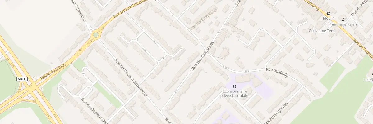 Plan du 52 Rue des Cinq Voies à Neuville-en-Ferrain