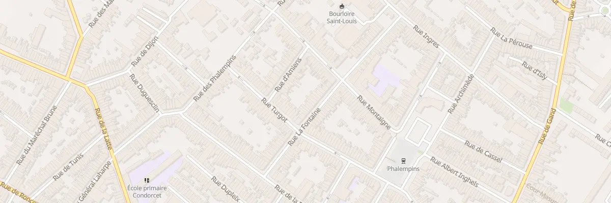 Plan du 39 Rue la Fontaine à Tourcoing